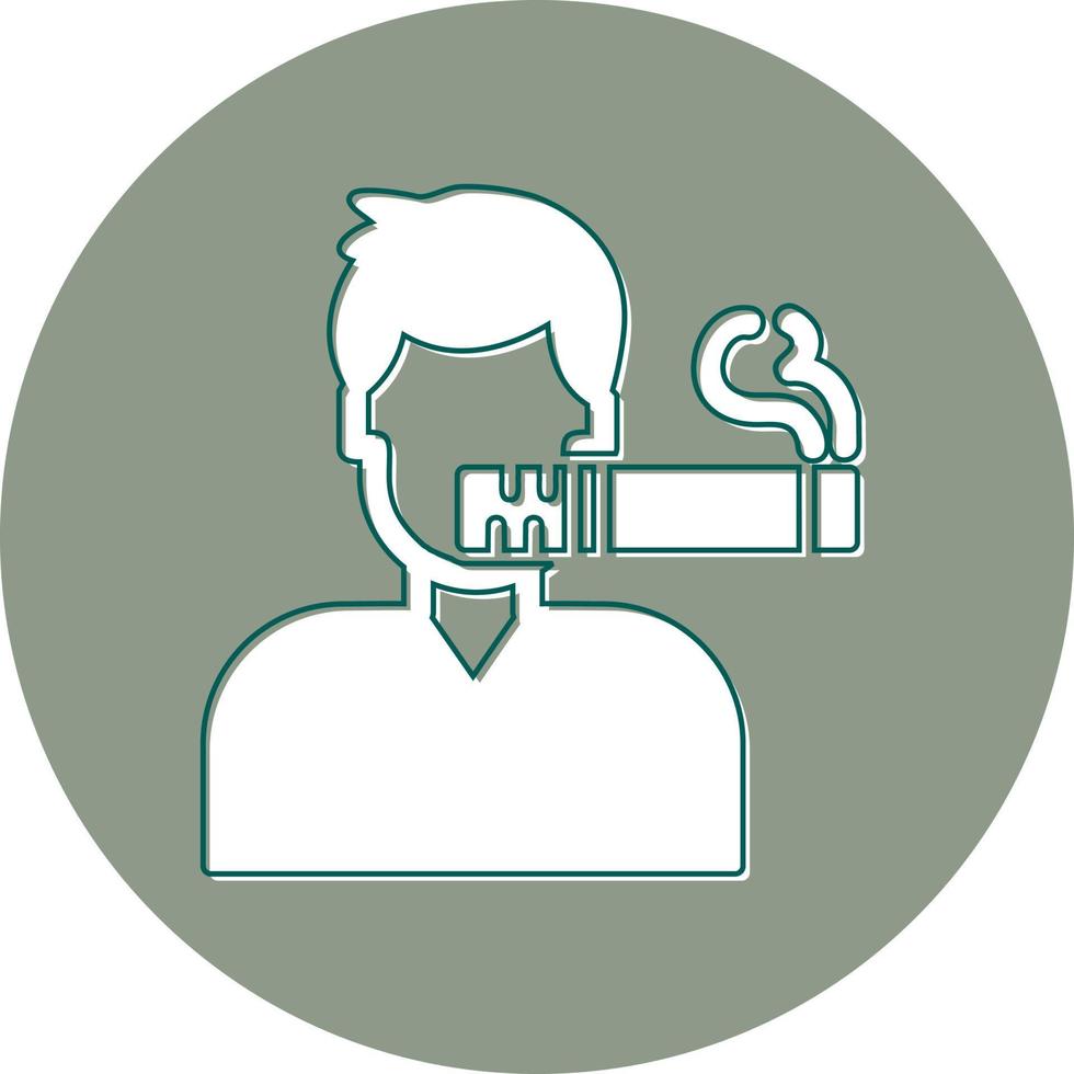 Man Smoking Vector Icon