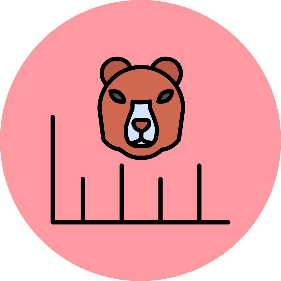 oso mercado vector icono
