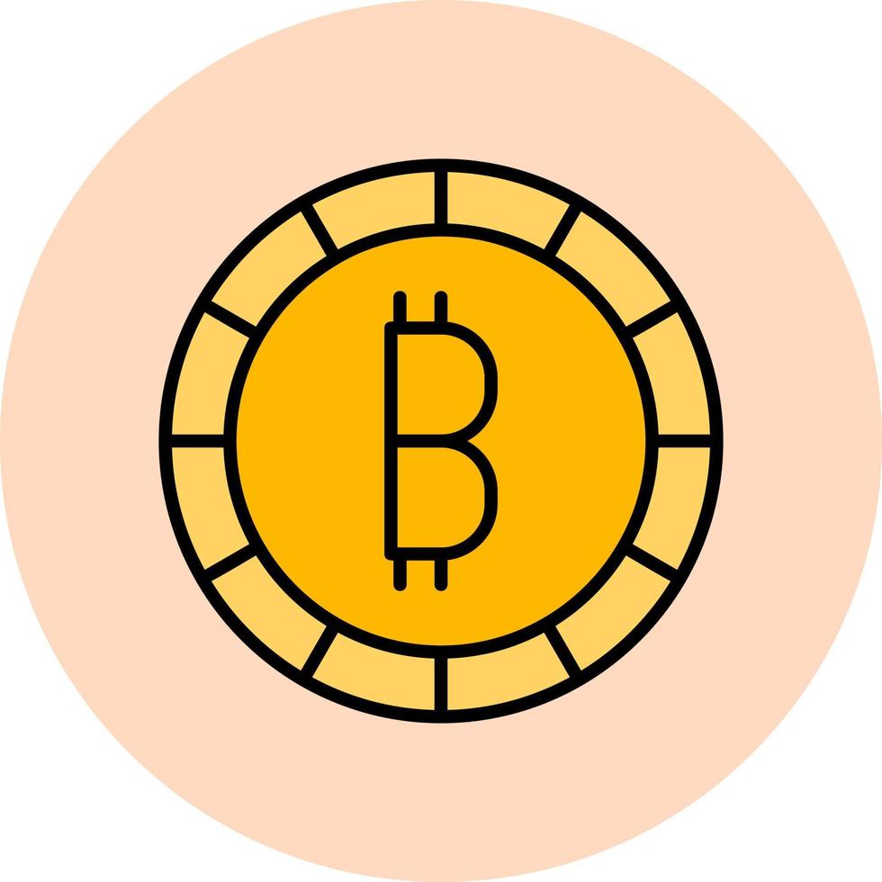 bitcoin criptomoneda vector icono