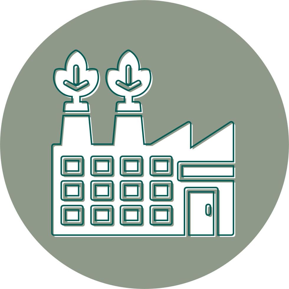 Eco Factory Vector Icon