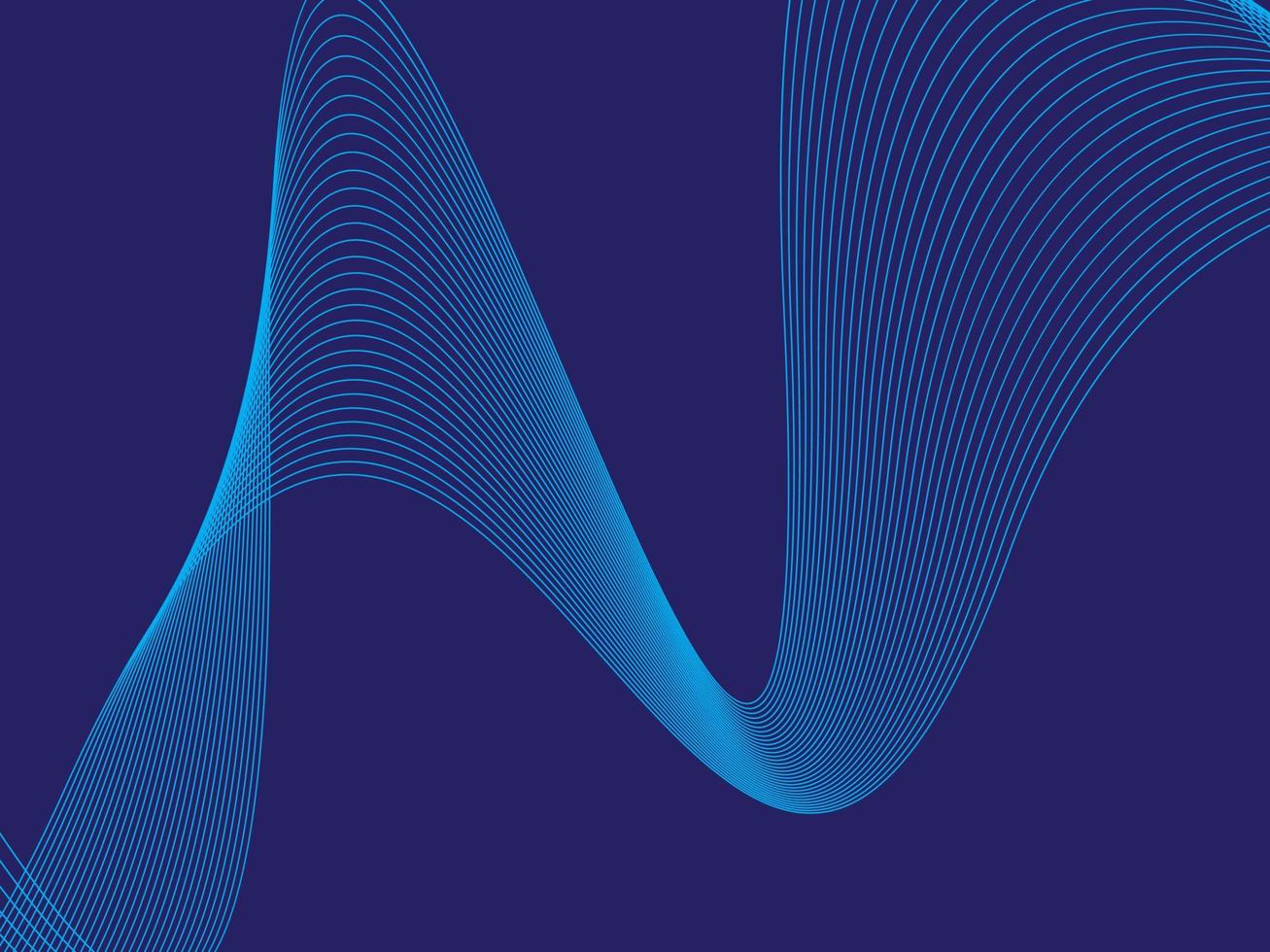 Abstract wave line landing page background design. vector