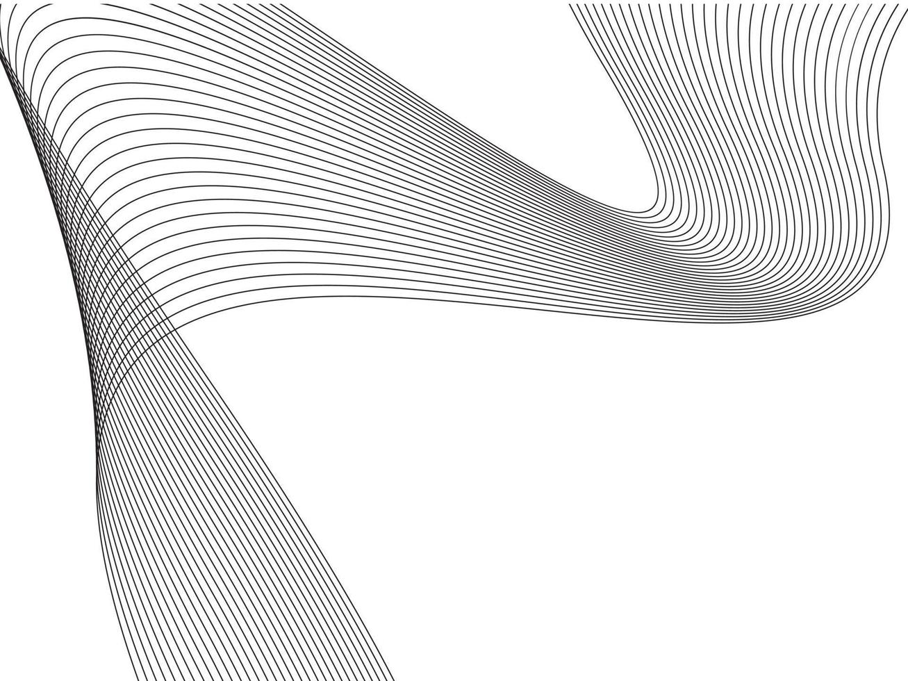 Abstract wave line landing page background design. vector