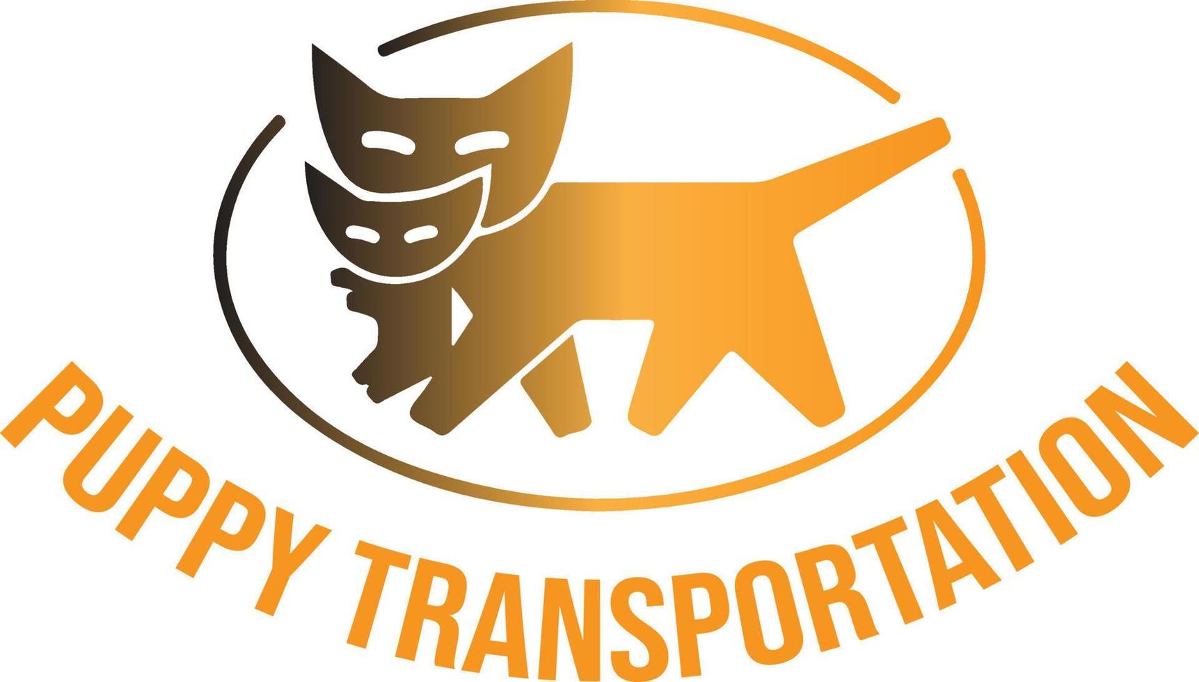 Puppy Transportation Logo Vector File