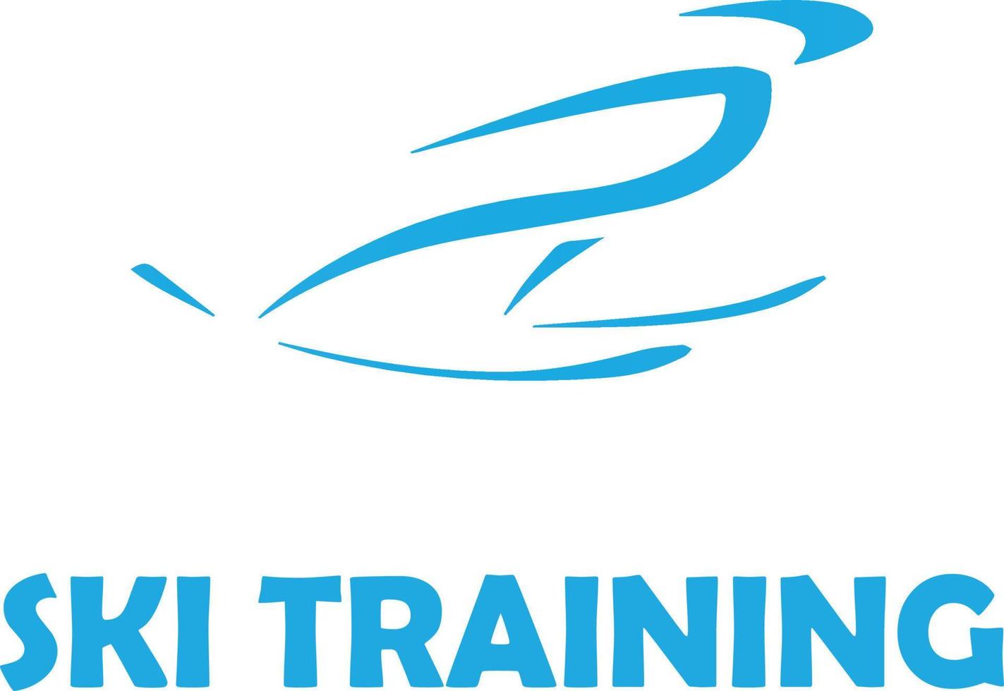 Ski Training Logo Vector File