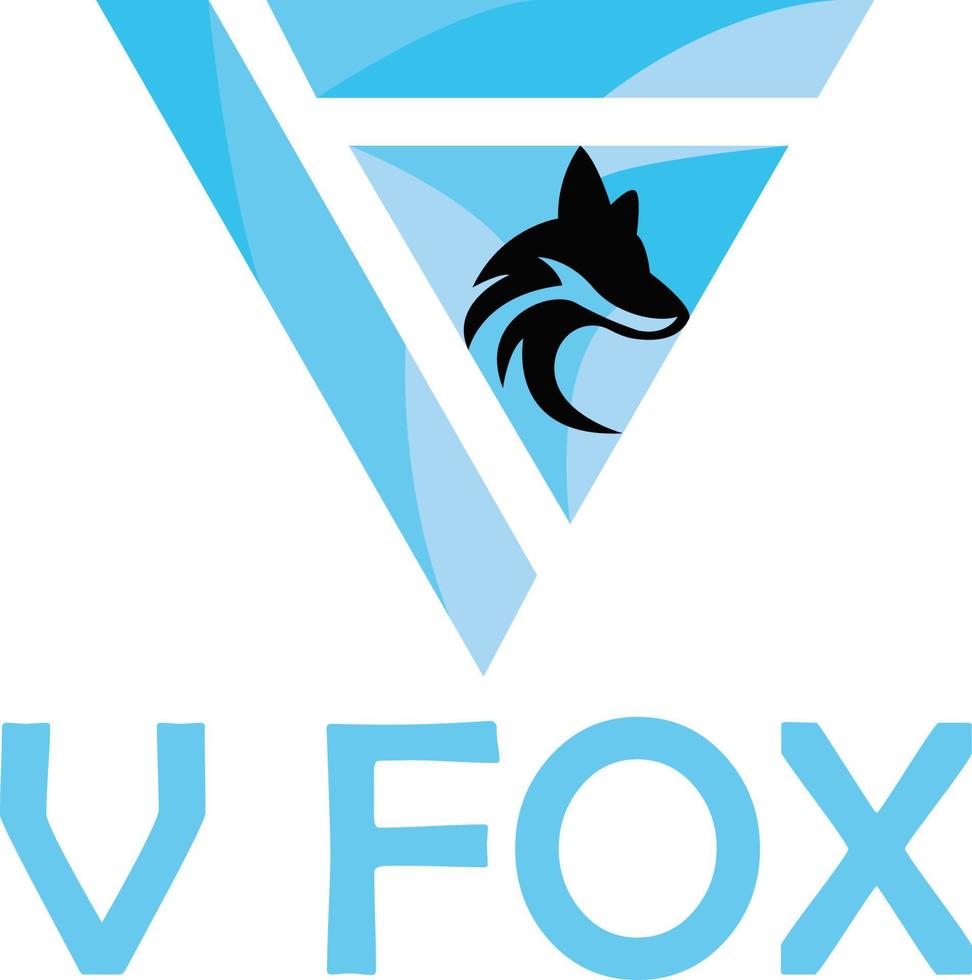 V Fox Logo Vector File