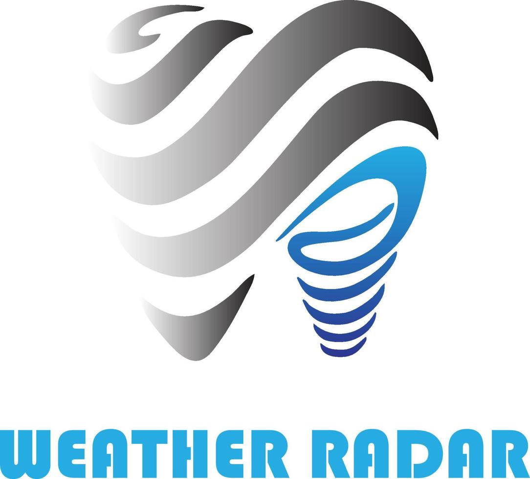 clima Radar logo vector archivo