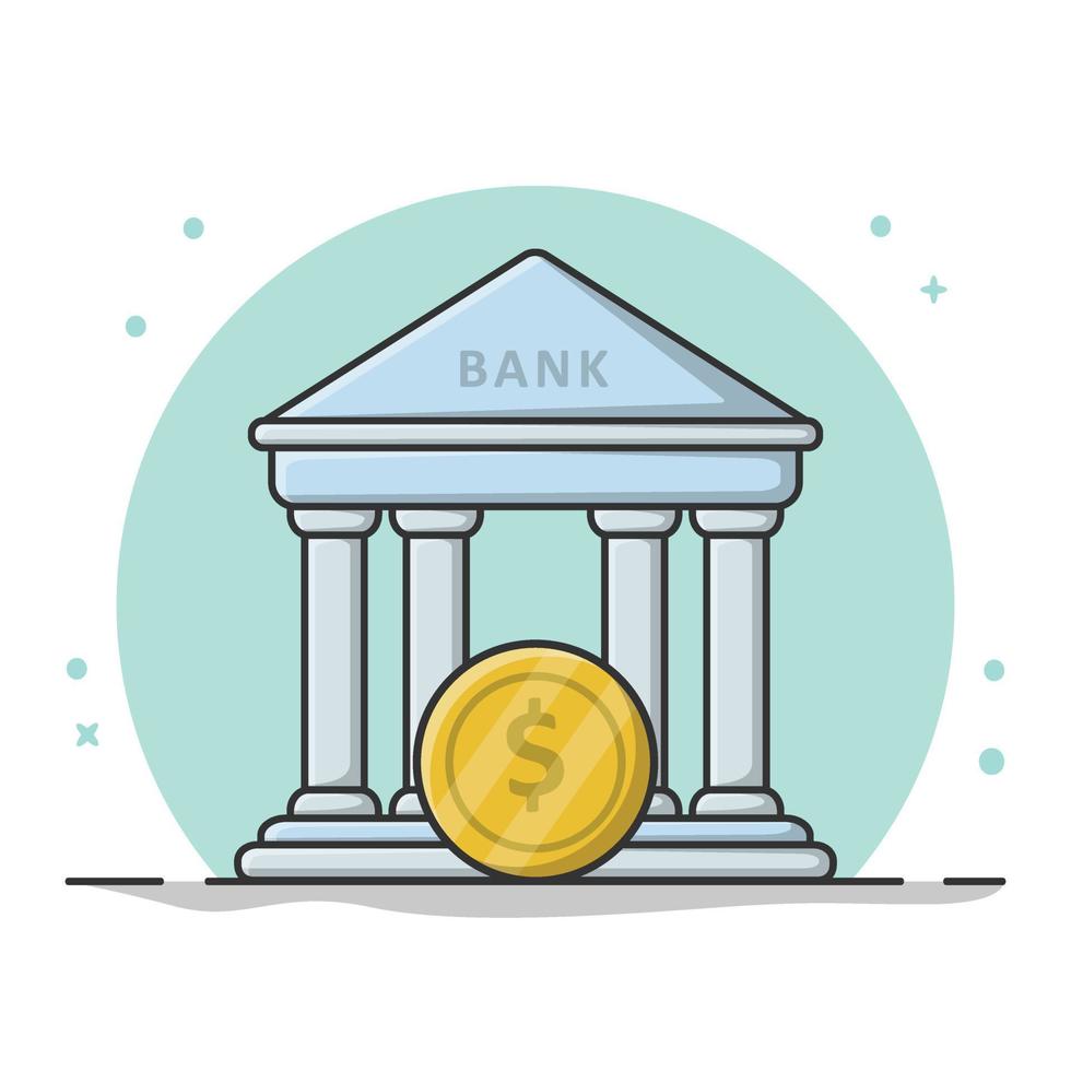 Bank Icon Vector Design Conceptual