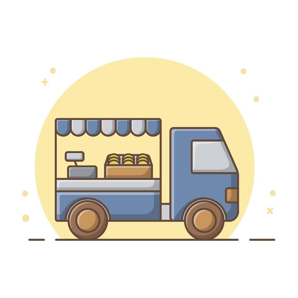 Food Truck Icon Design Vector