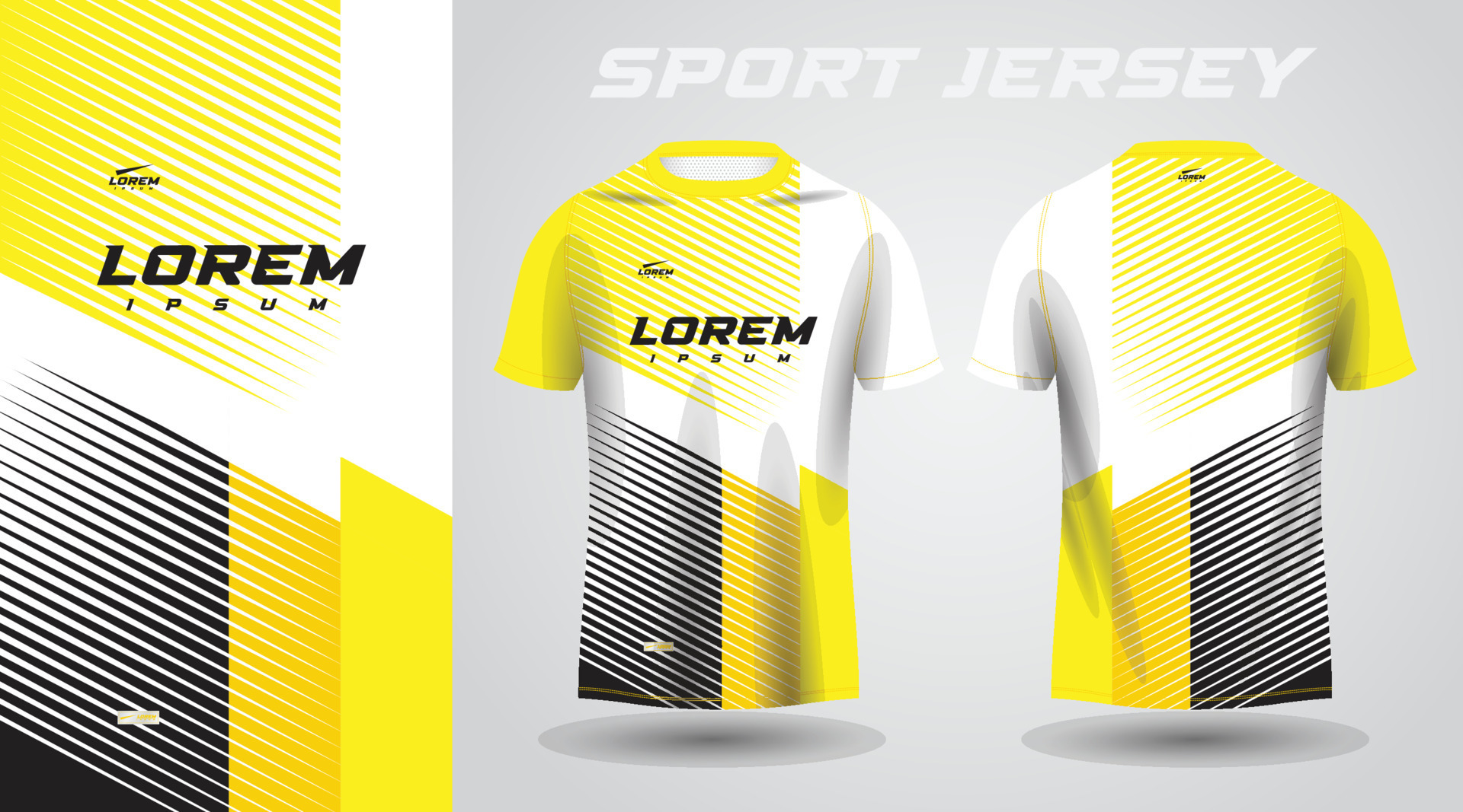yellow black shirt soccer football sport jersey template design mockup  23849285 Vector Art at Vecteezy