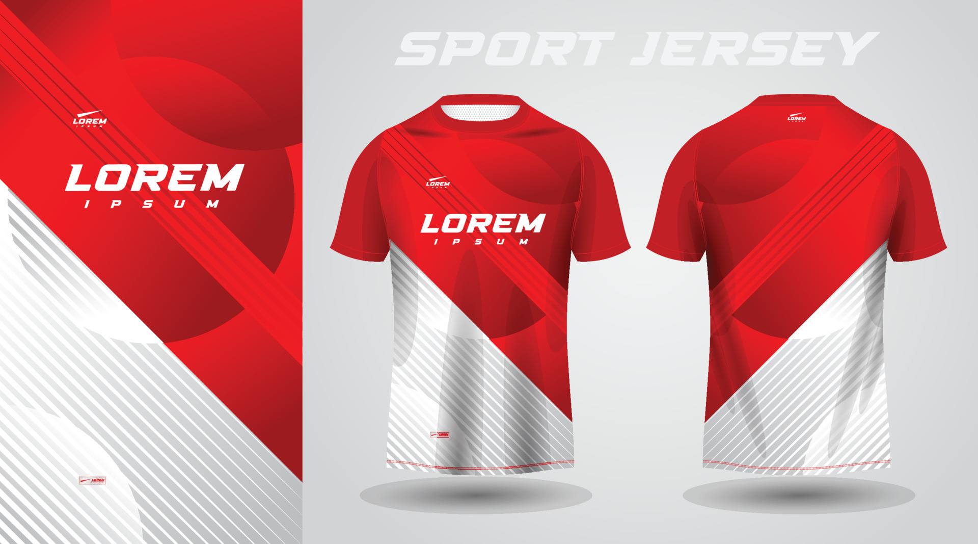 red shirt soccer football sport jersey template design mockup 20839045 ...