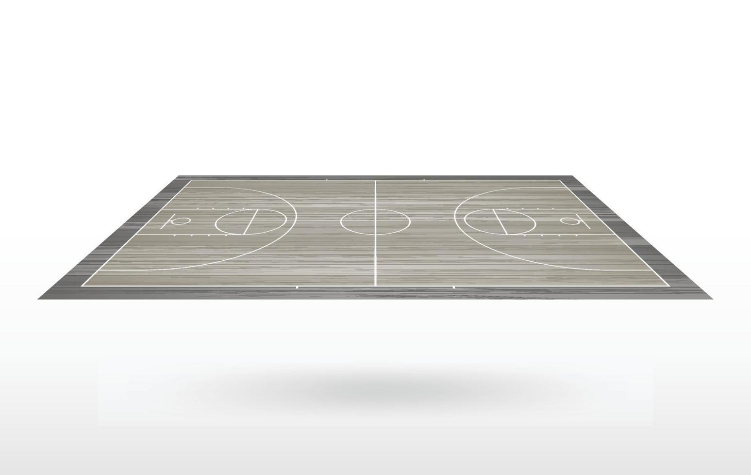 fondo de la cancha de baloncesto. campo de baloncesto. vector. vector