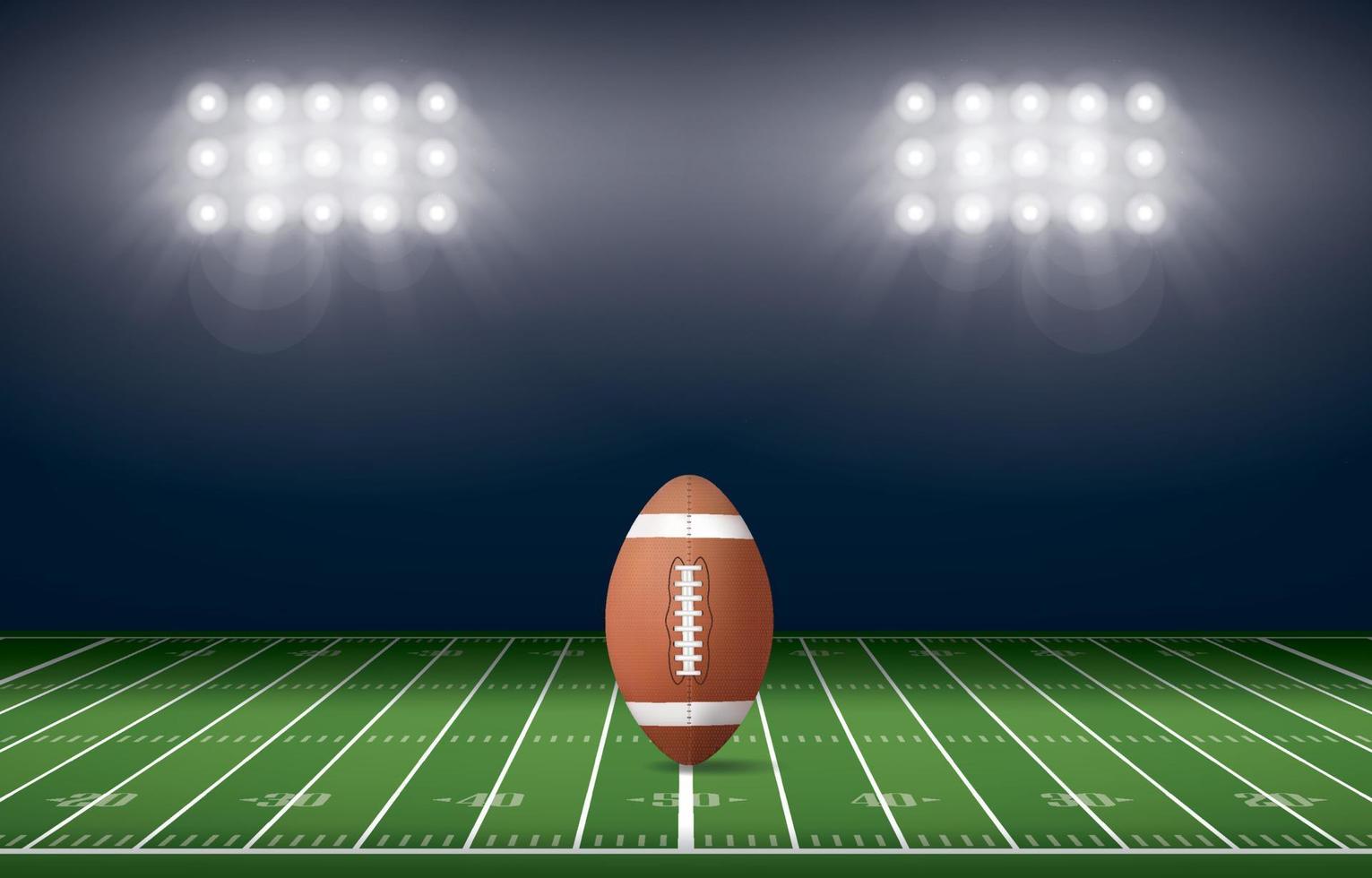 American football field stadium background. With perspective line pattern of american football field. Vector. vector