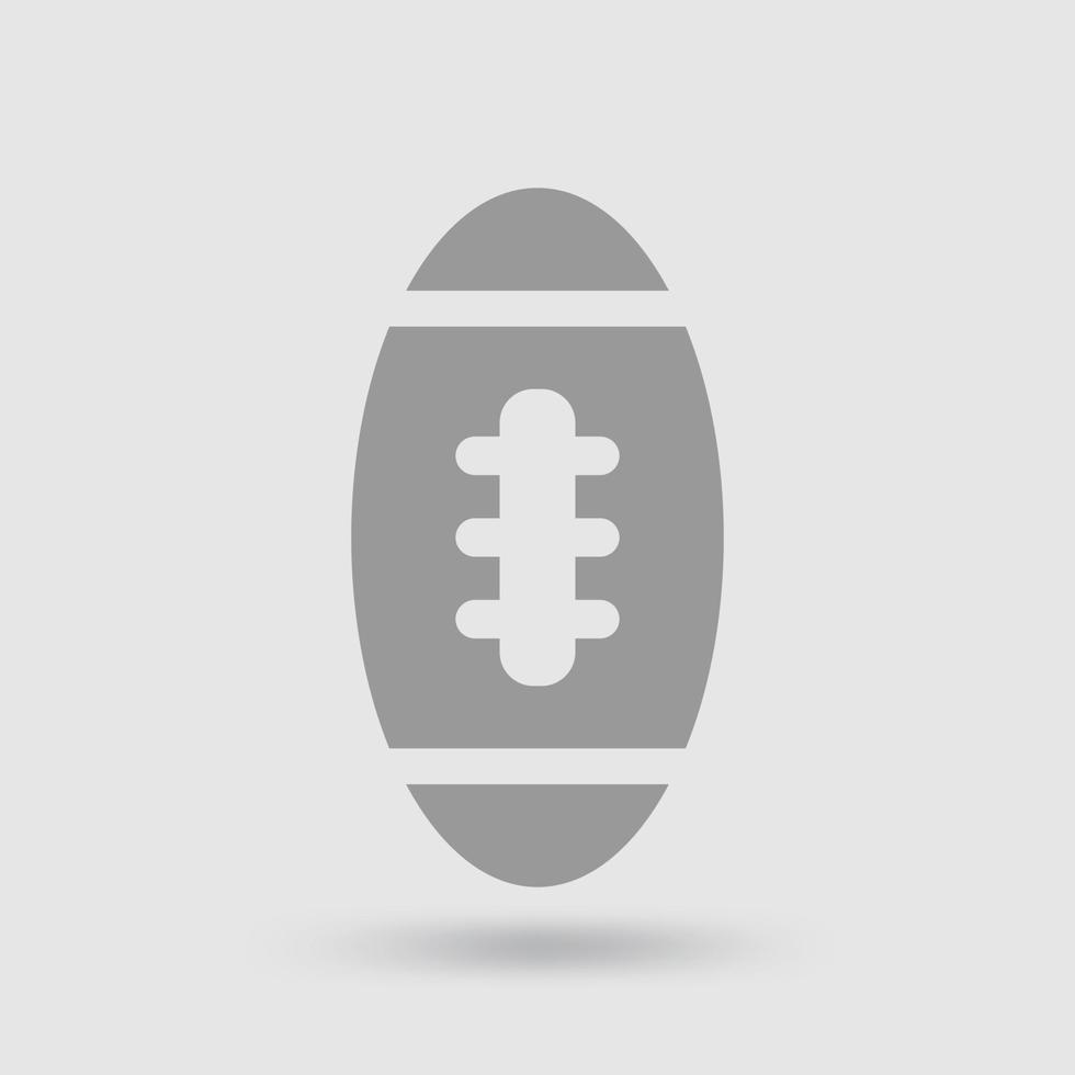 American football ball icon. Sports ball sign and symbol. Vector. vector