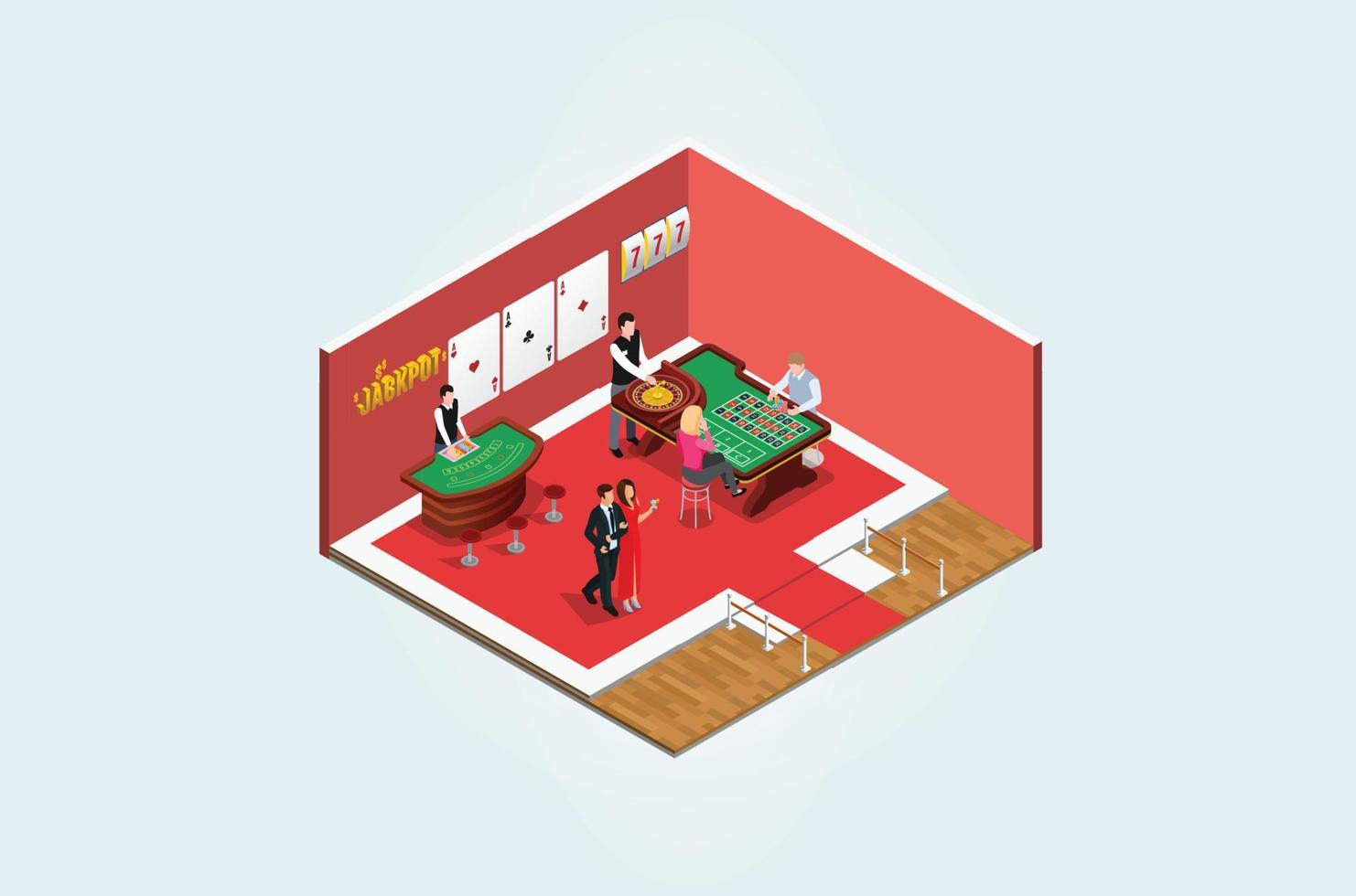 Modern Isometric 3d game club , people play games in entertainment center vector illustration Suitable for Diagrams, Infographics, Book Illustration, Game Asset, And Other Graphic Related Assets