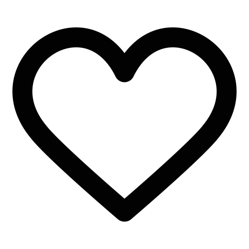 heart icon for web ui design vector