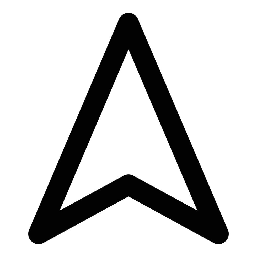 navigation arrow icon for web ui design vector