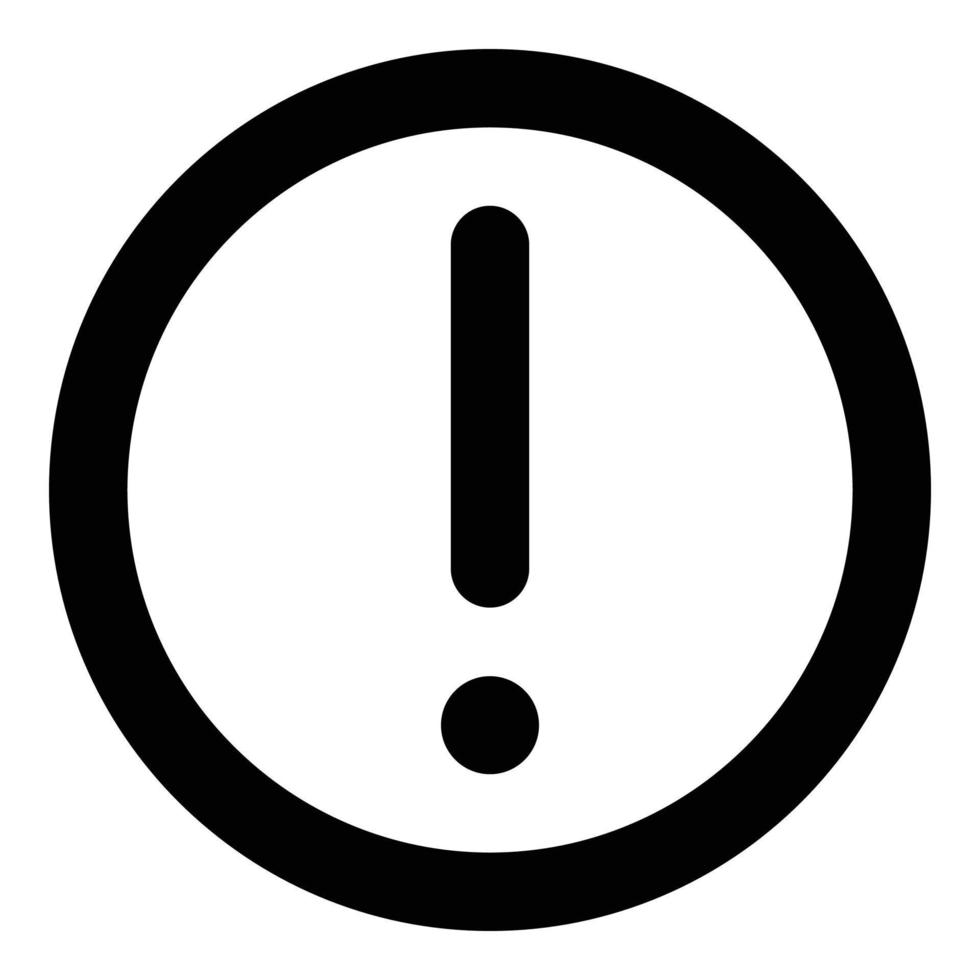 alert icon for web ui design vector