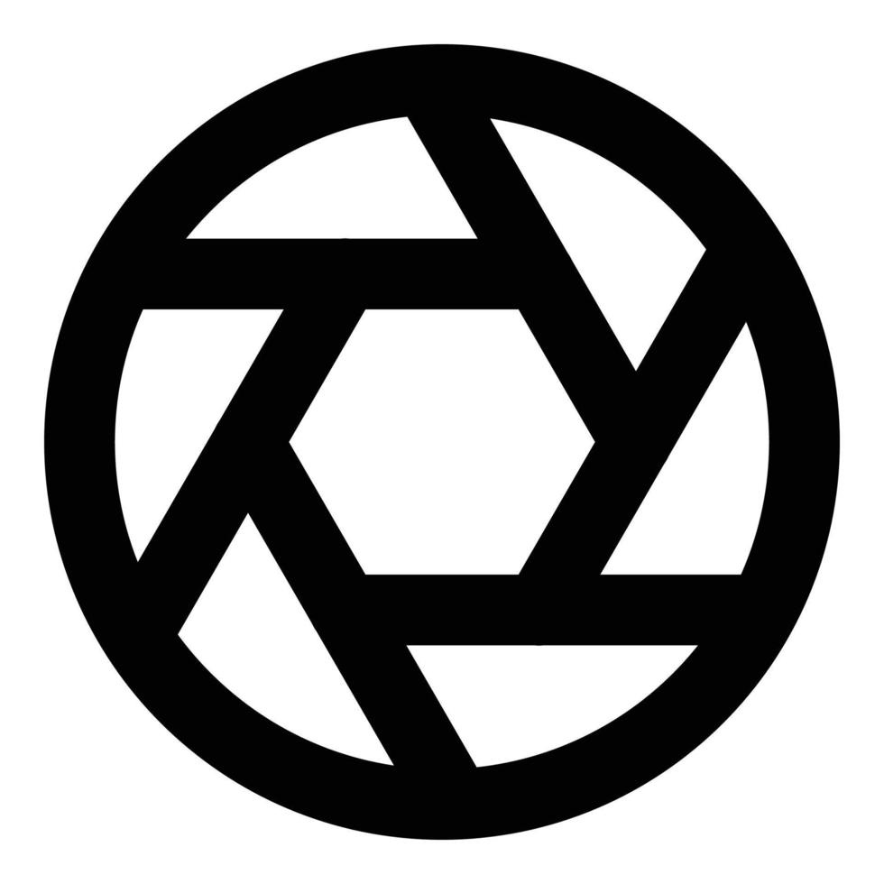 shutter icon for web ui design vector