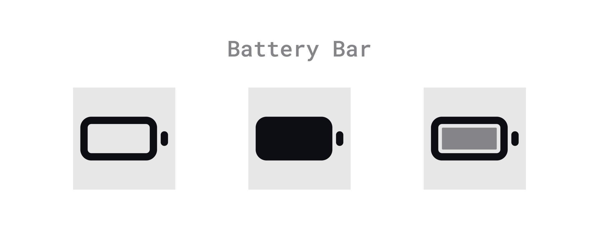 Battery Status Icons Sheet vector