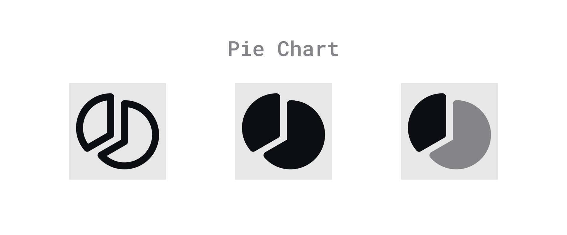 Pie Chart Icons Sheet vector