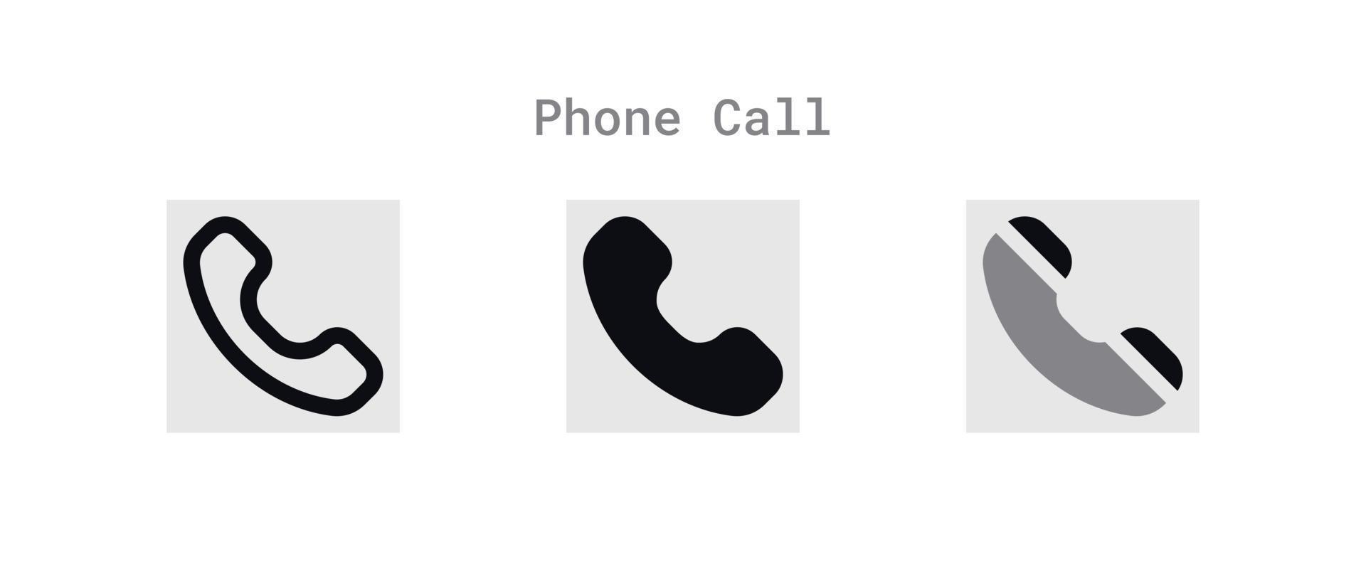 Phone Call Icons Sheet vector