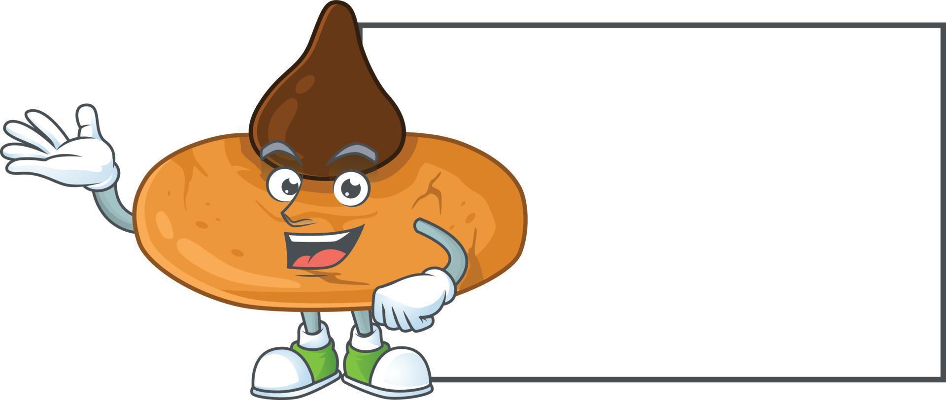 A cartoon character of kiss cookies vector