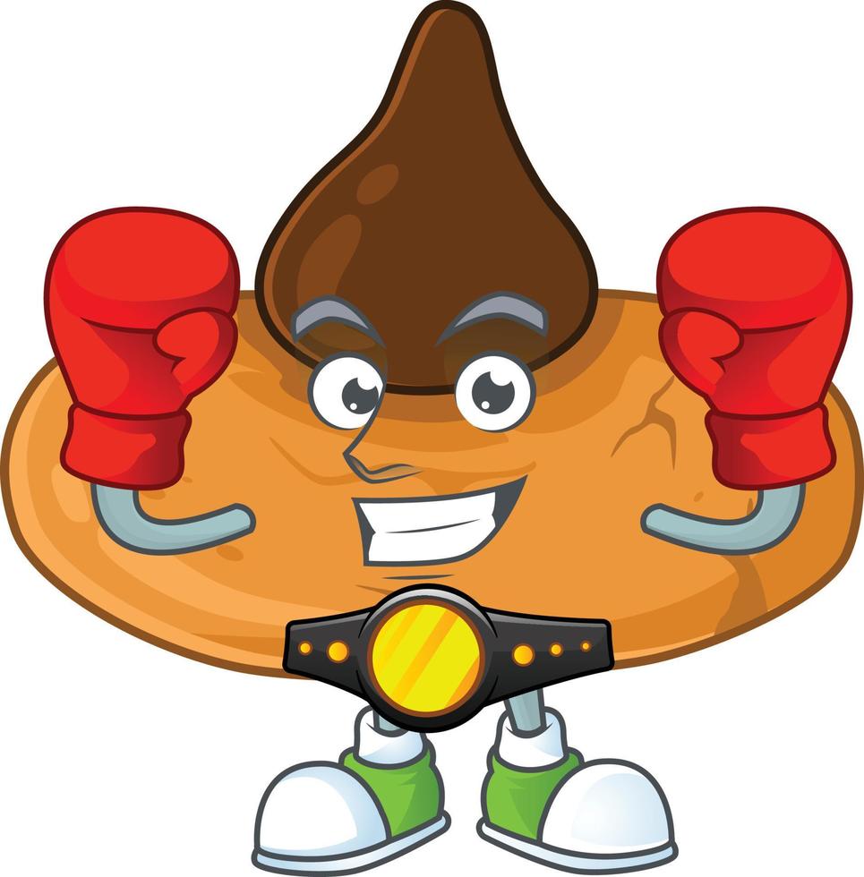 A cartoon character of kiss cookies vector