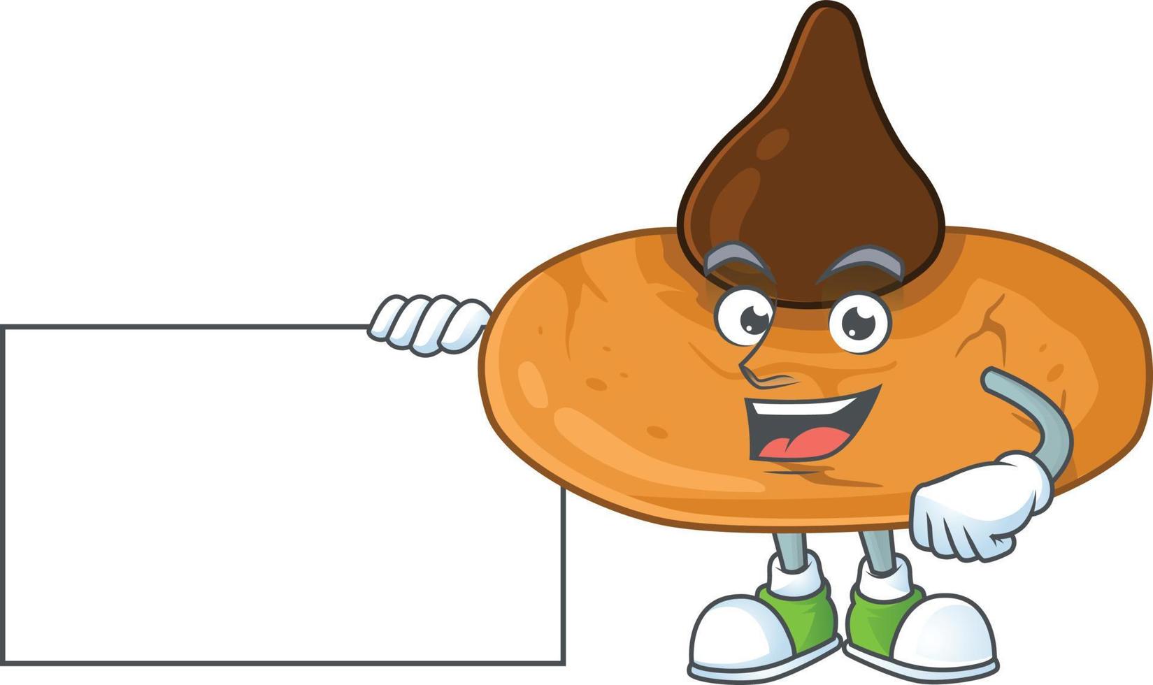 A cartoon character of kiss cookies vector