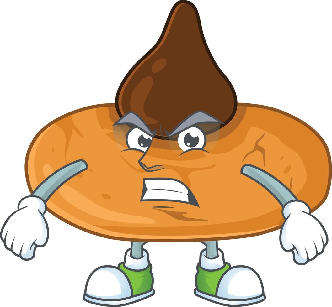 A cartoon character of kiss cookies vector