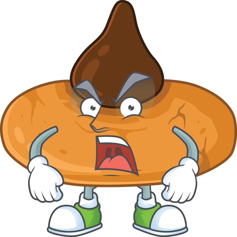 A cartoon character of kiss cookies vector