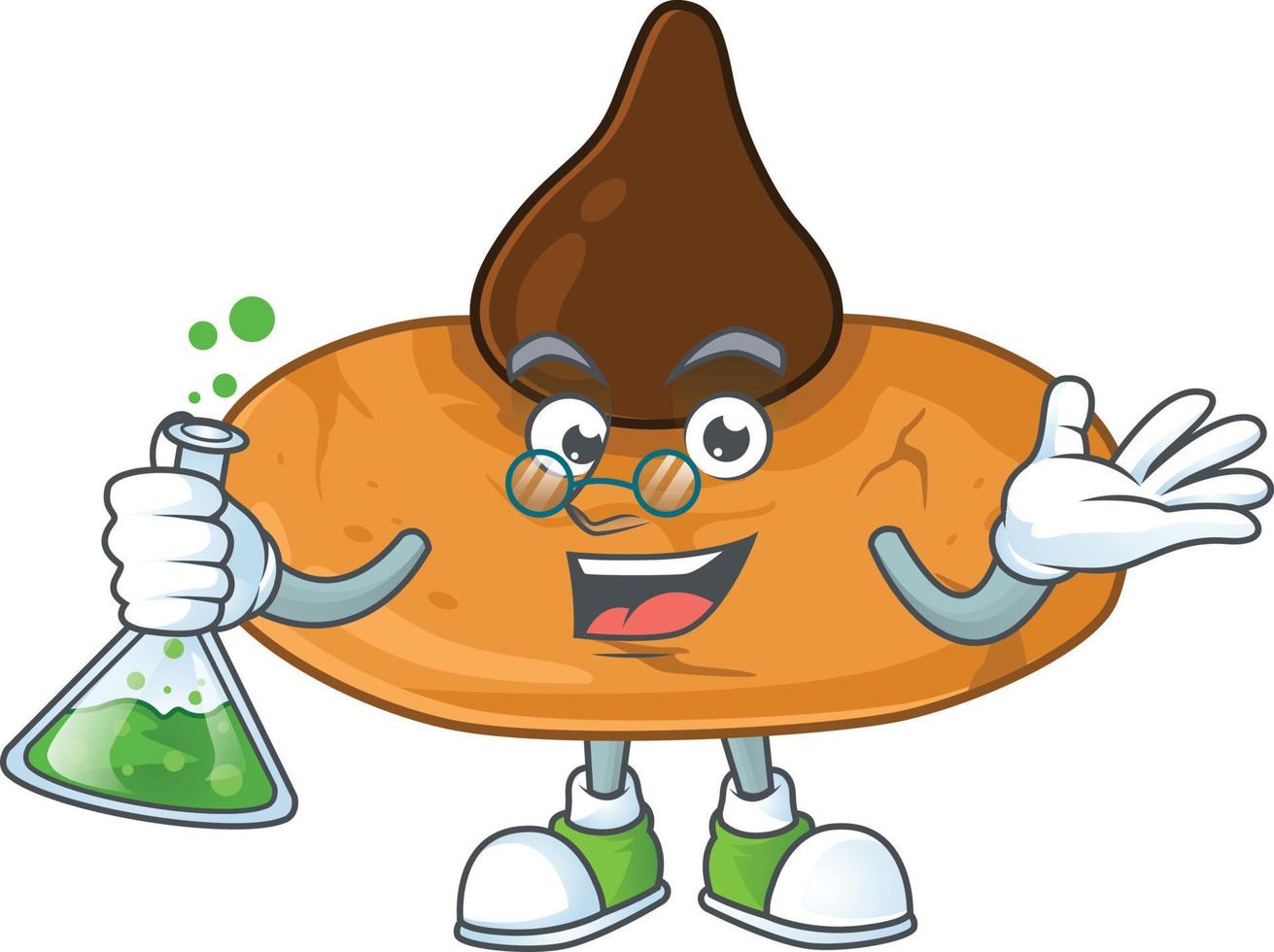 A cartoon character of kiss cookies vector