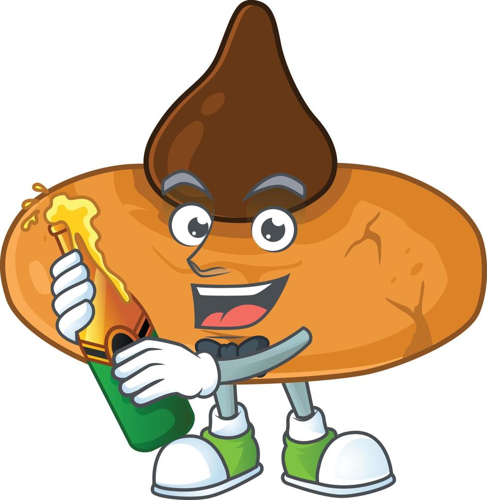 A cartoon character of kiss cookies vector