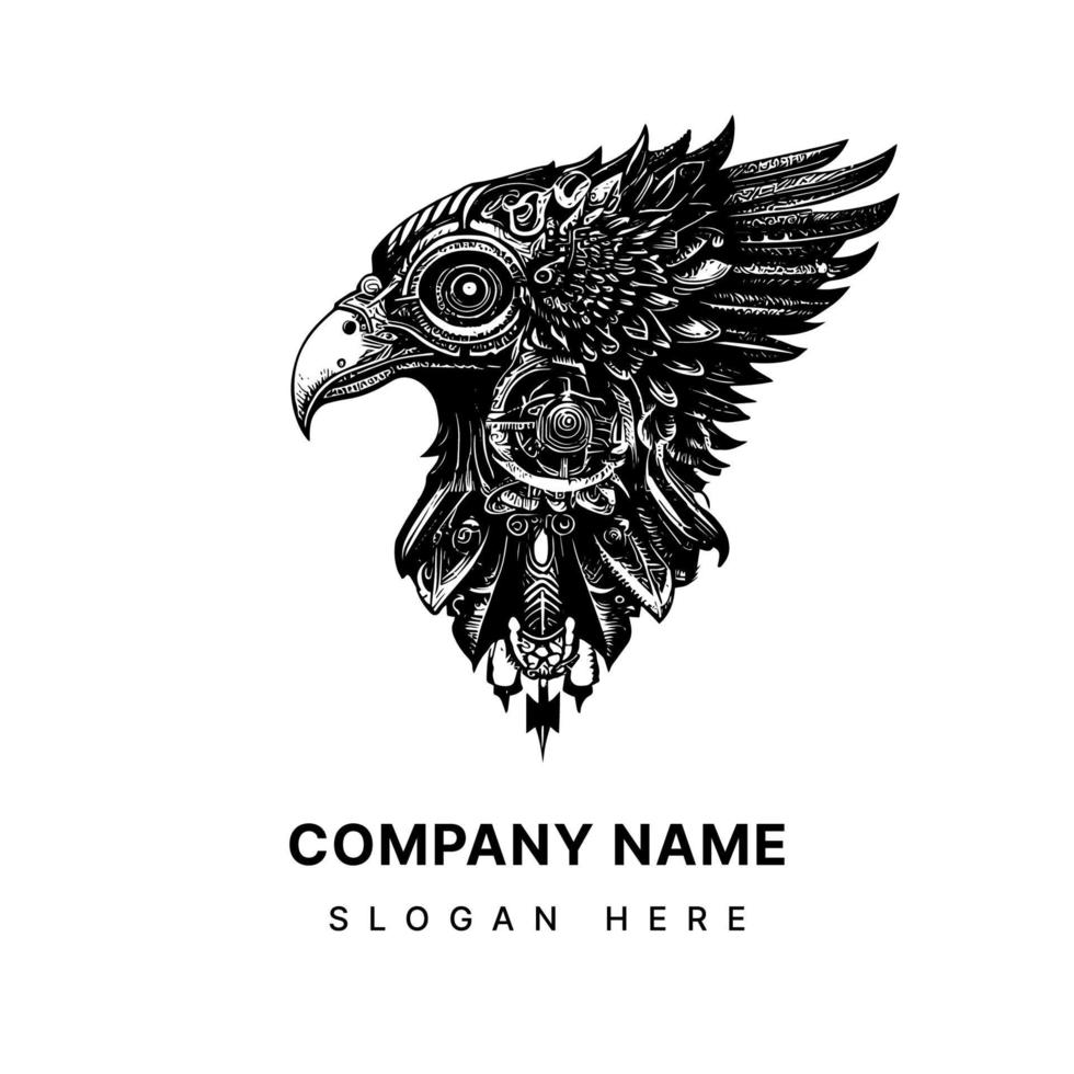 eagle head logo is a powerful symbol often associated with strength, freedom, and patriotism. It is frequently used in sports teams and military insignias vector