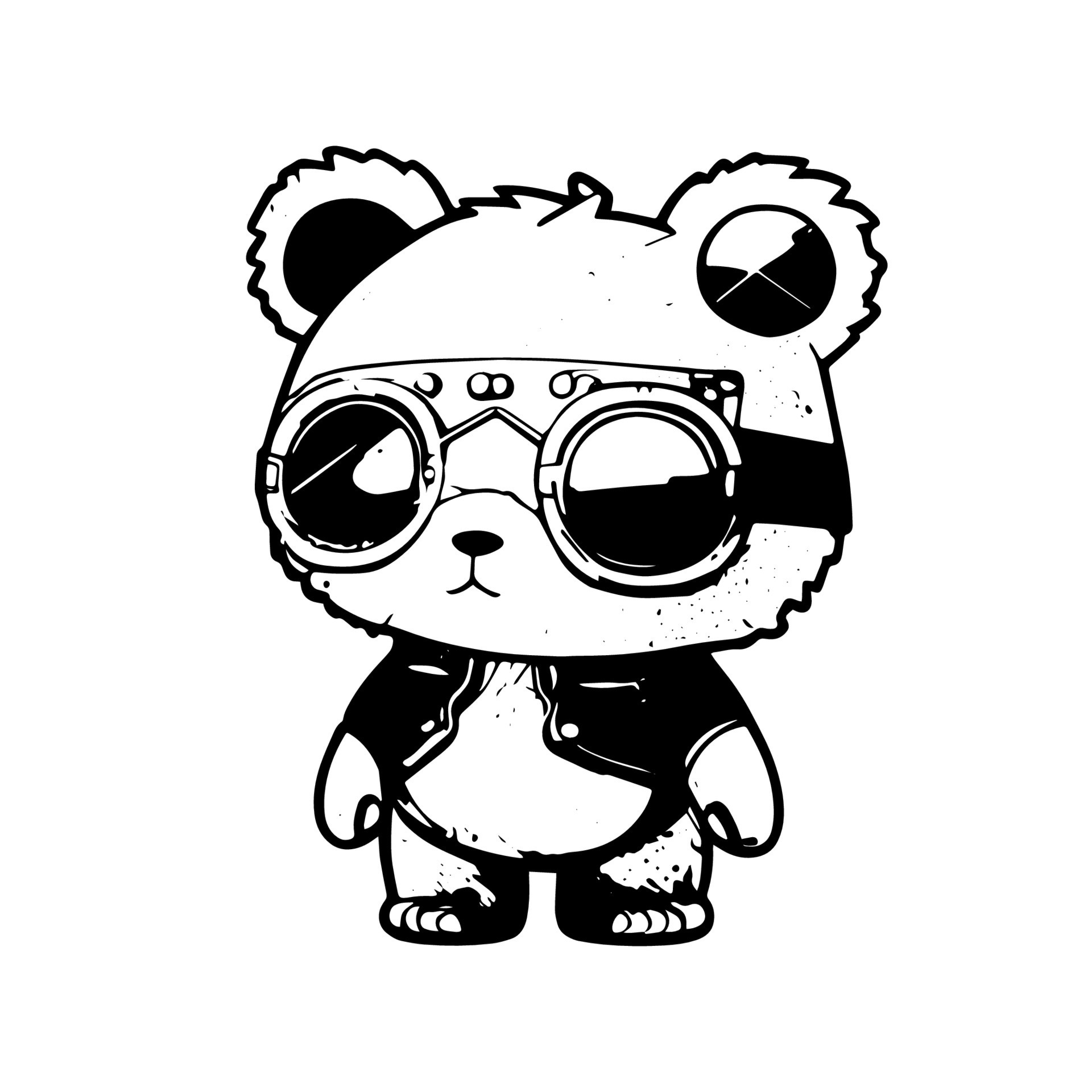 animê kawaii panda logotipo é absolutamente adorável a panda's volta face e  grande olhos dar isto uma fofa e amigáveis Veja 20841382 Vetor no Vecteezy