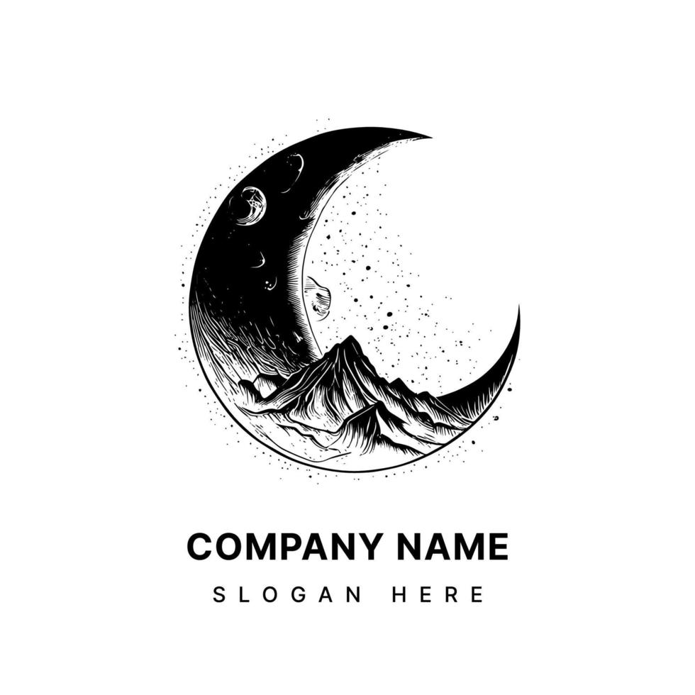 half moon illustration simple yet evocative depiction of the