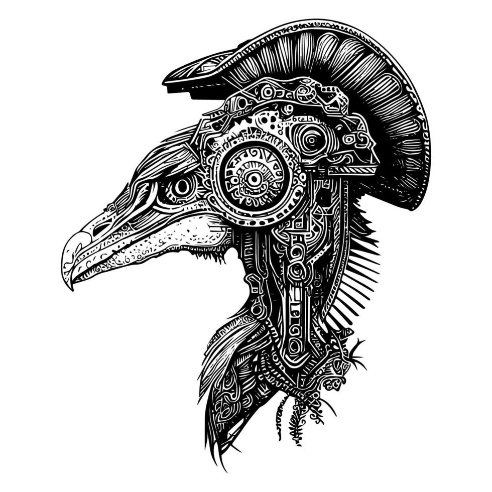 steampunk animal creature is a mechanical marvel of the imagination, combining the grace of nature with the power of steam-driven machinery vector