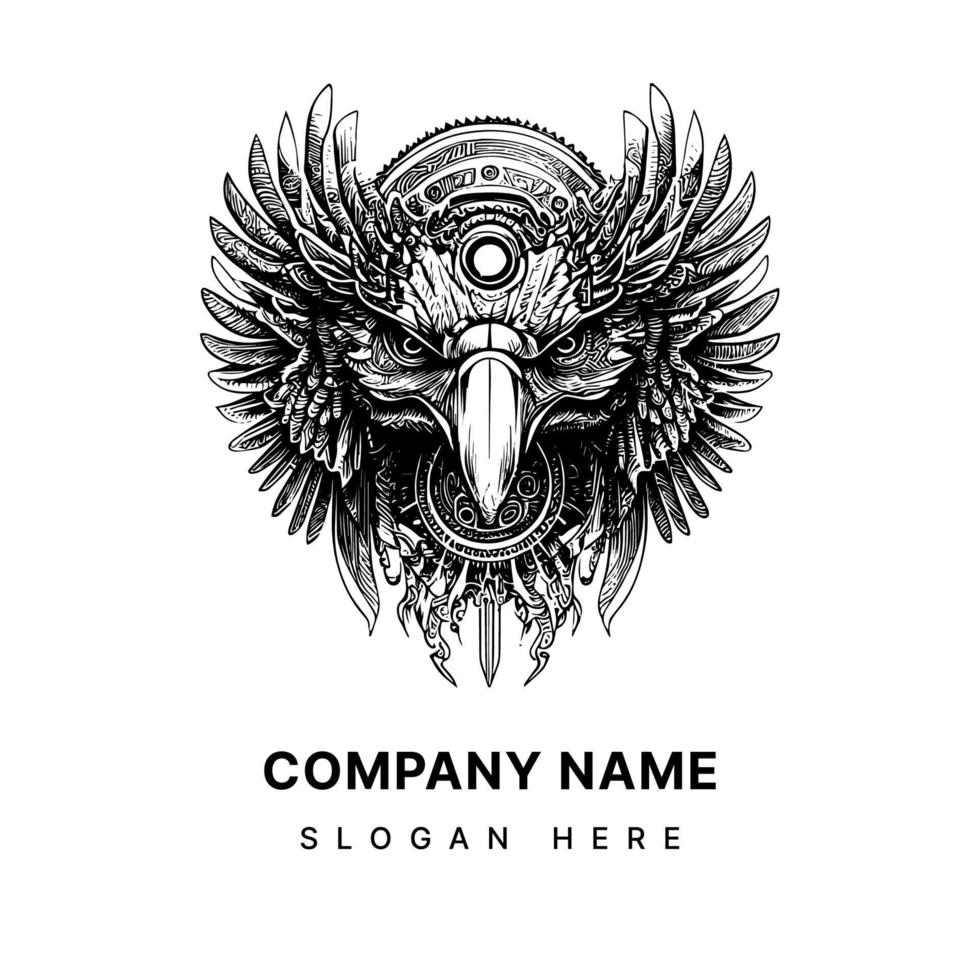 eagle head logo is a powerful symbol often associated with strength, freedom, and patriotism. It is frequently used in sports teams and military insignias vector