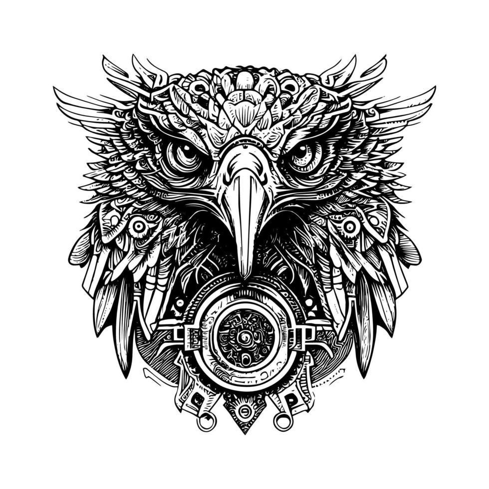 eagle head logo is a powerful symbol often associated with strength, freedom, and patriotism. It is frequently used in sports teams and military insignias vector