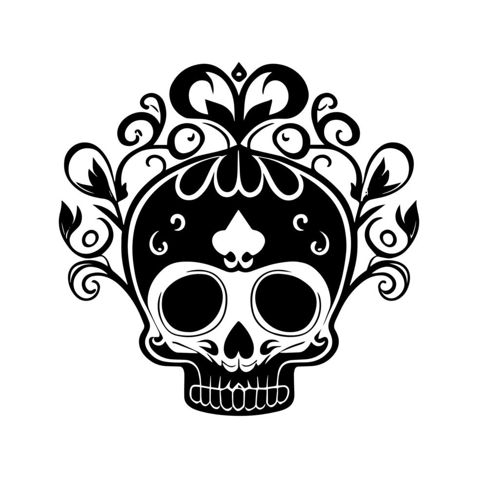 Kawaii Skull Logo Brings a Cute Twist to a Classic Design vector