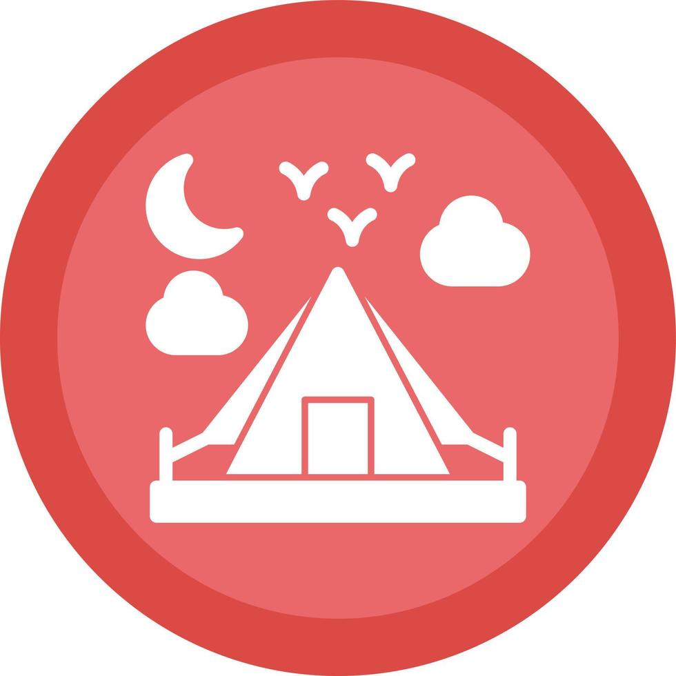 diseño de icono de vector de camping