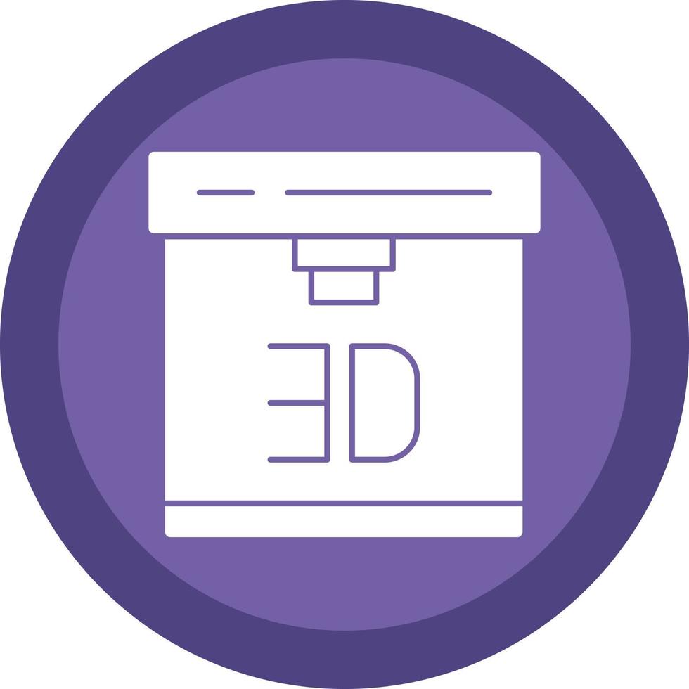 3d Printer Vector Icon Design