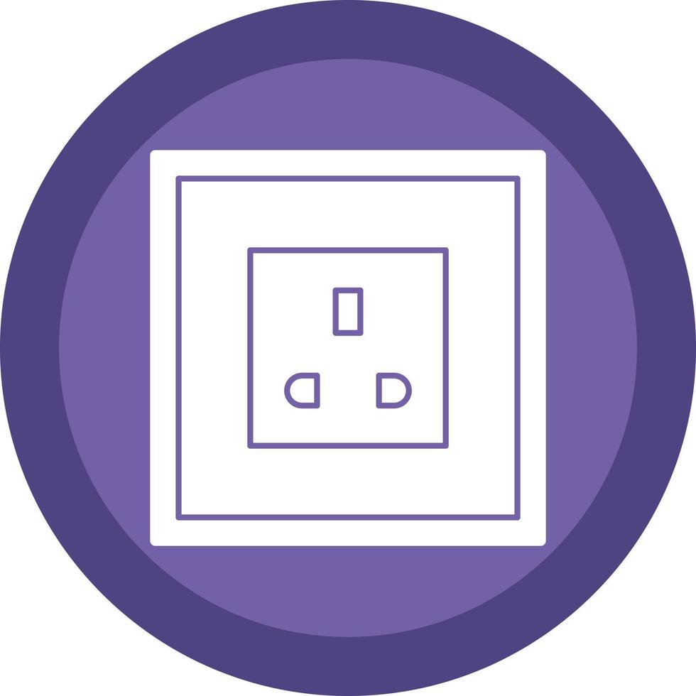 Power Socket Vector Icon Design