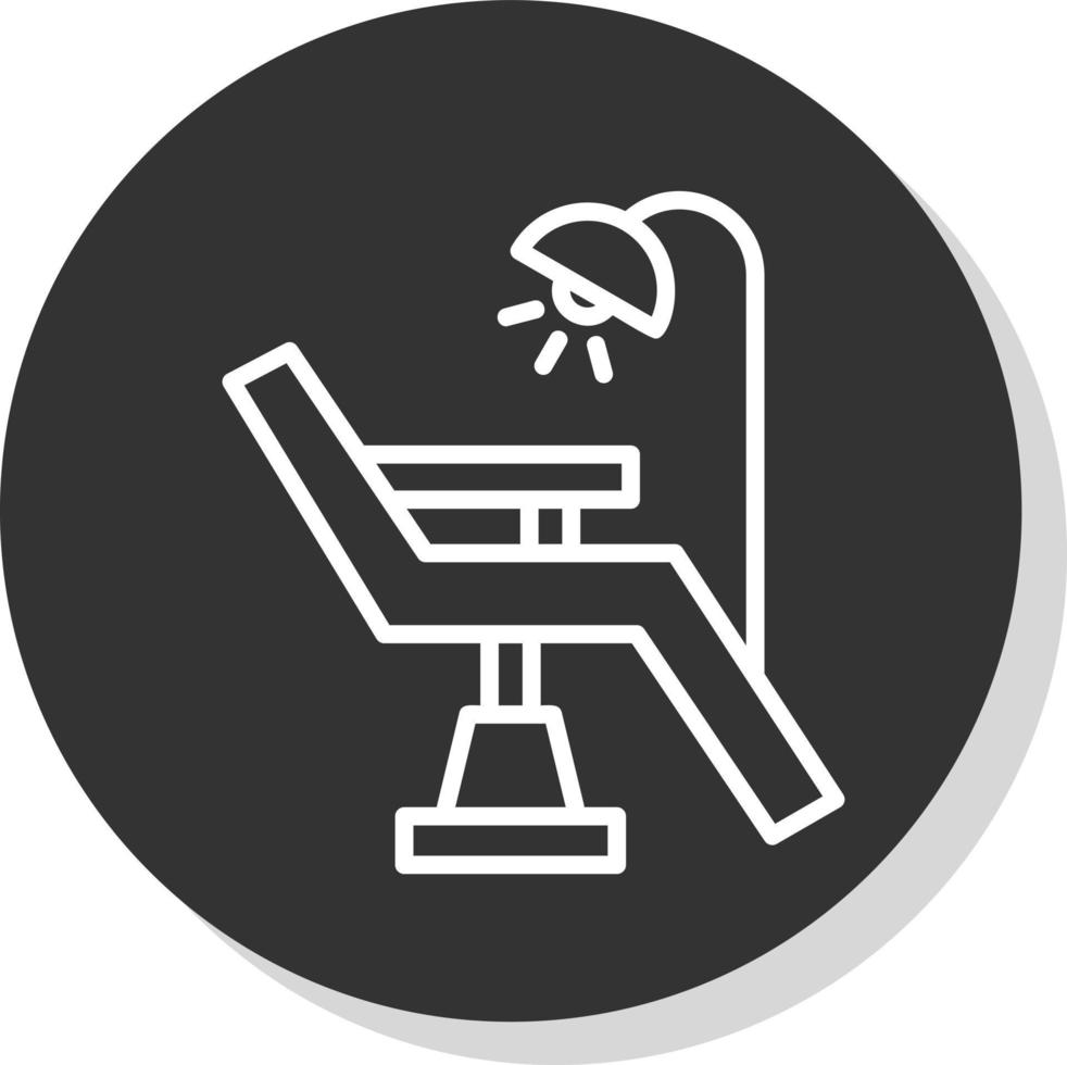 Dentist Chair Vector Icon Design