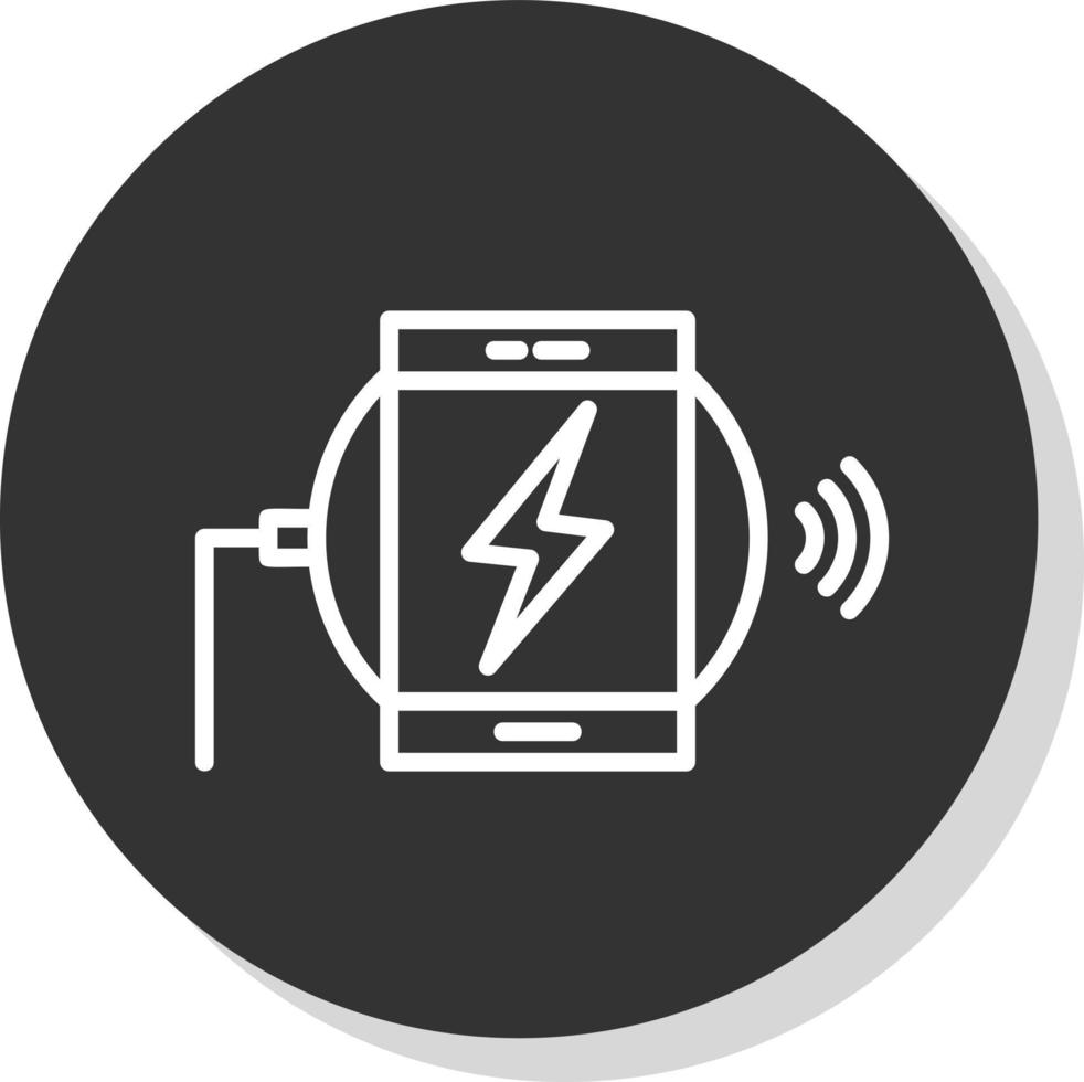 Wireless CHarger Vector Icon Design