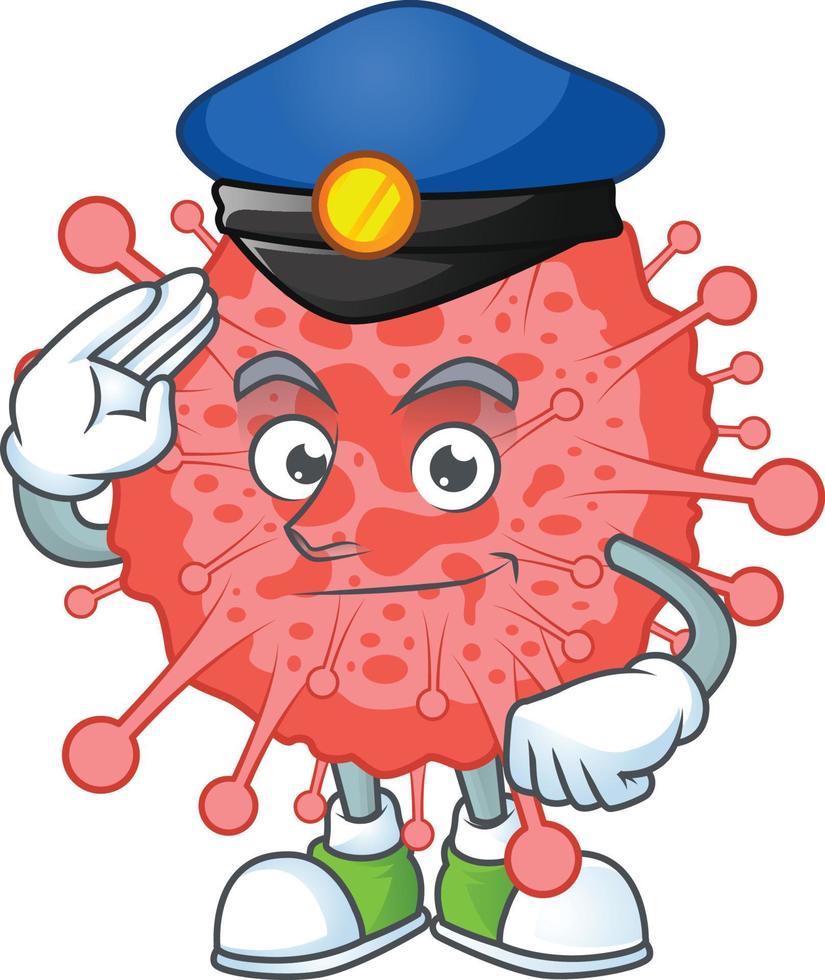 A cartoon character of coronavirus disaster vector