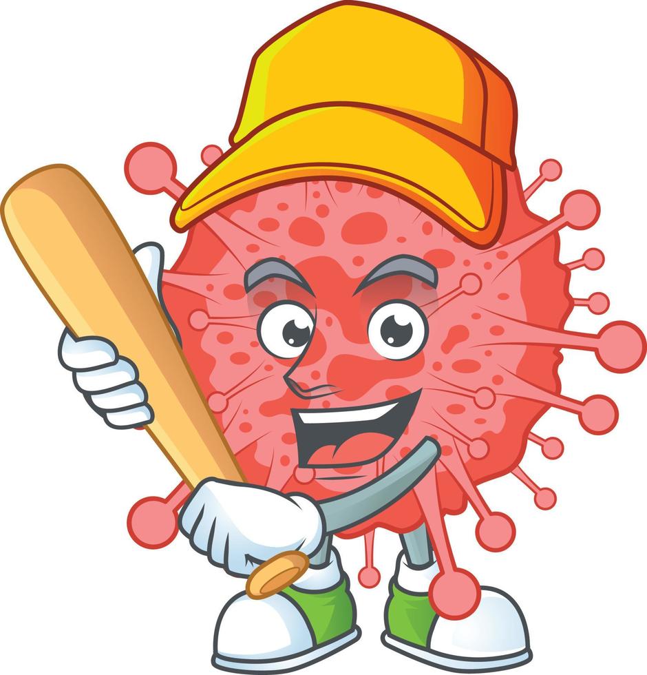 A cartoon character of coronavirus disaster vector