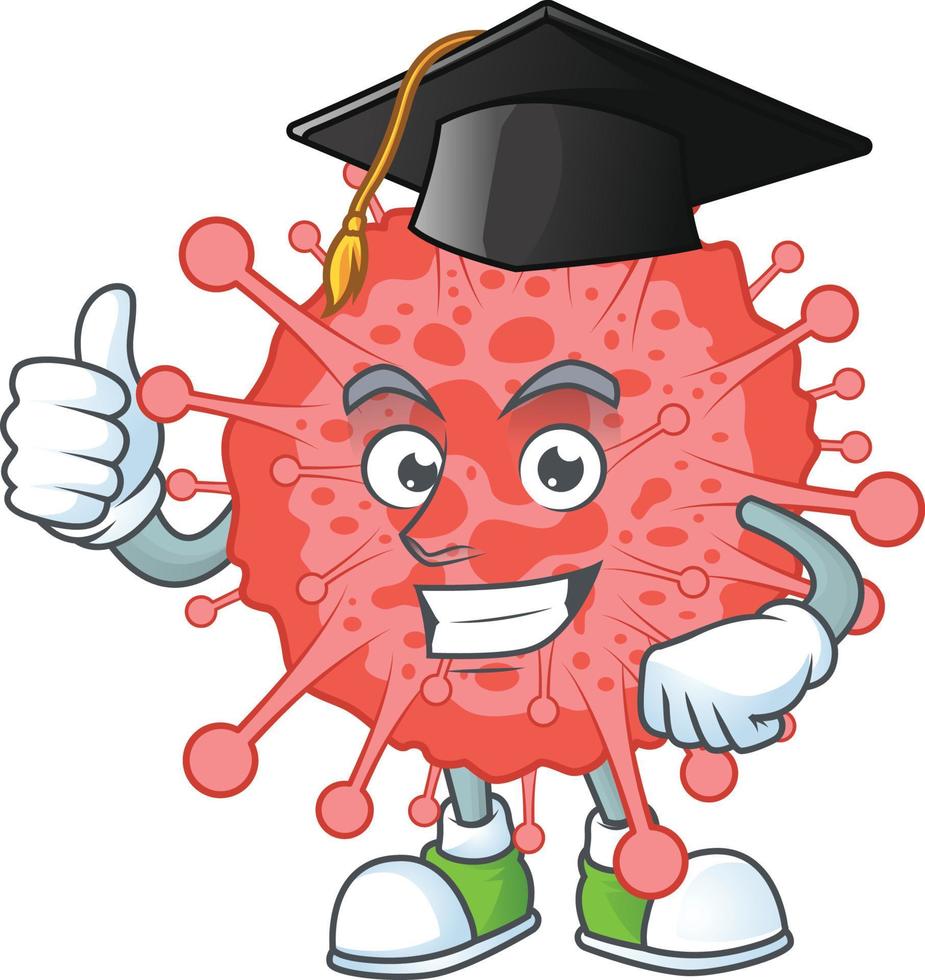 A cartoon character of coronavirus disaster vector