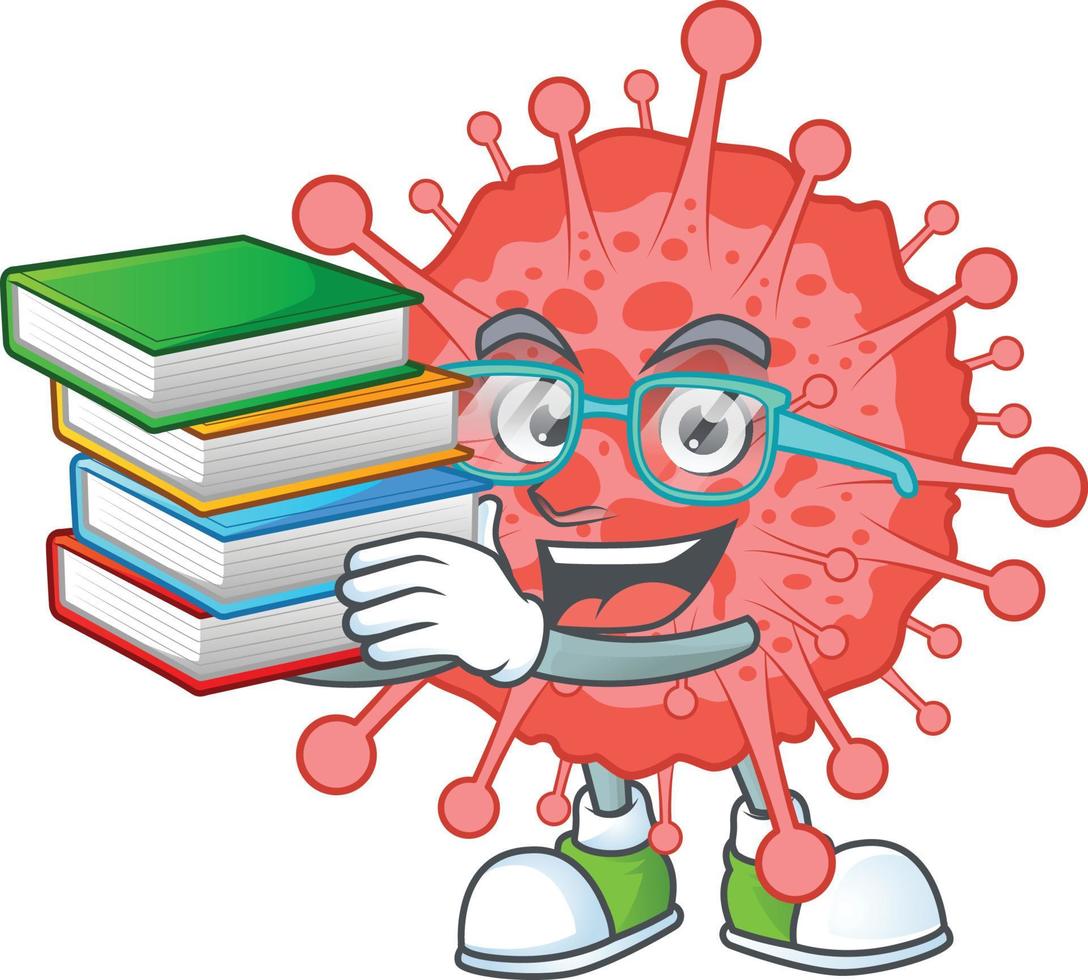 A cartoon character of coronavirus disaster vector
