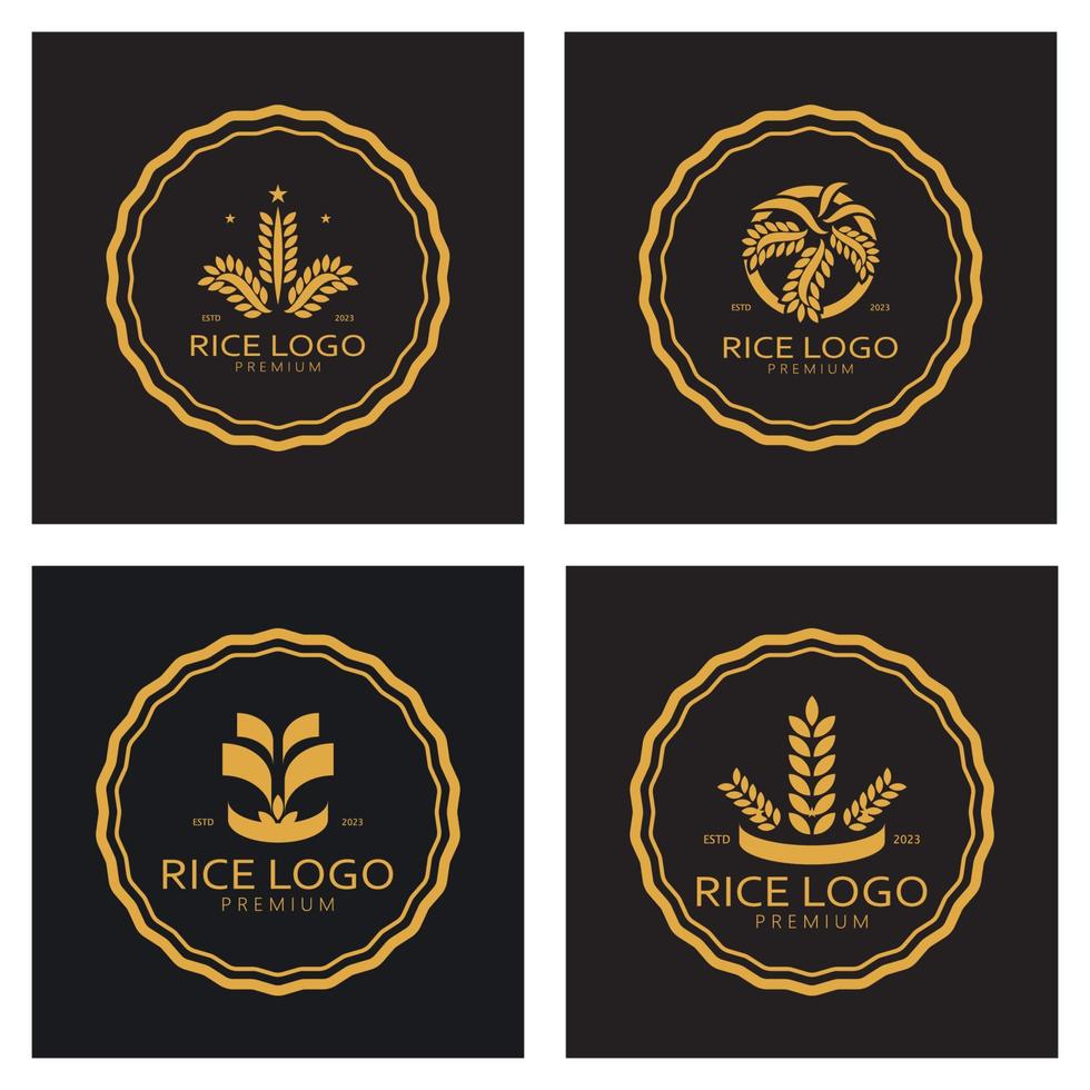 arrozal planta logotipo, arroz grano logo,arroz,natural orgánico la agricultura, para negocio,empresa,agricultura,producto,granja tienda,agrícola equipo,arroz almacén, con moderno minimalista vector