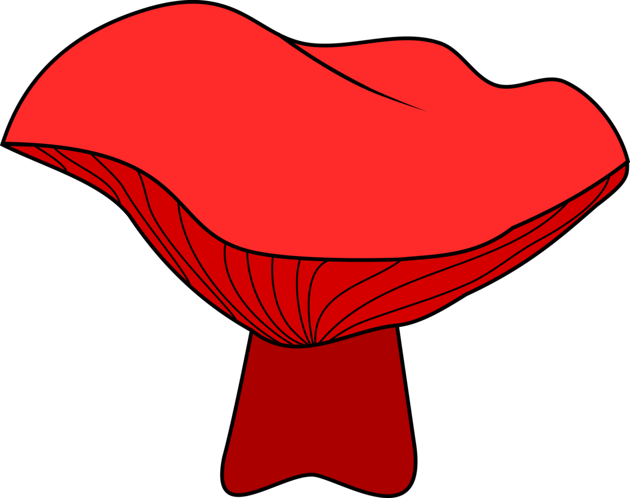 Cartoon mushroom wild. png